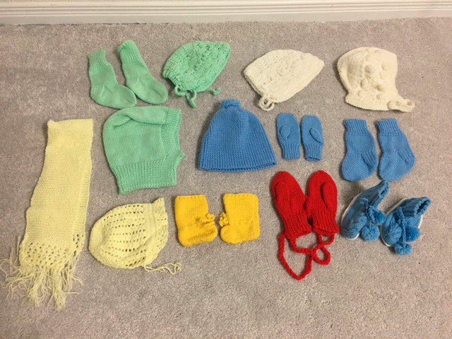 Homemade children’s hats, mitts, boots, and scarfs  in Other in Oshawa / Durham Region