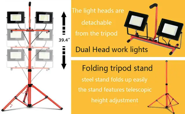 Photography LED Dual Flood Light w/Tripod Stand62863260399363122