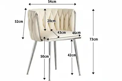 Brand New MMW Dining Chair Silver Metal Legs Selling at $99, View more