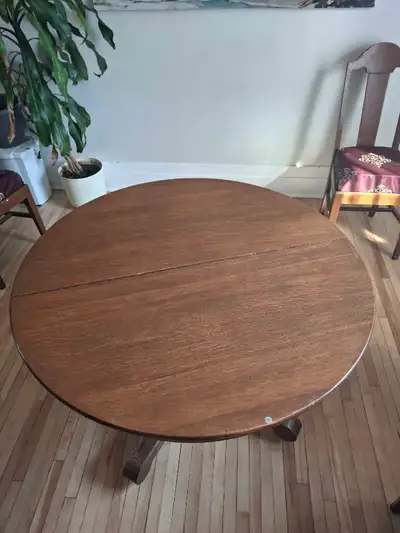 solid wood dinning  table and chairs, View more
