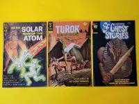 3 Gold Key/Whitman comics (1969-81): Solar, Turok, Gost Stories