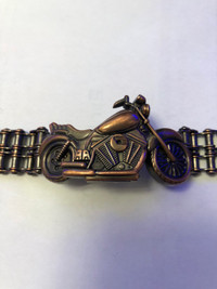 Vintage Copper Motorcycle Unisex Watch