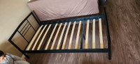 Twin size foldable bed with mattress 