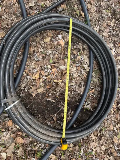 I am selling two lengths of 2” pipe approx 18-20’ long $15 for both . Approx 15’ of 5” drain pipe wi...