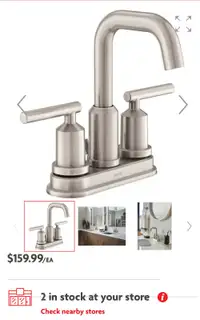 Moen Gibson bathroom sink faucet (like new)