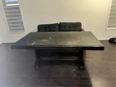 Rustic Black Dining Table, View more