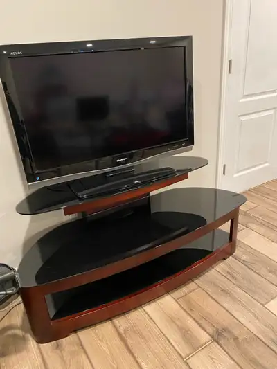 TV stand and TV, View more