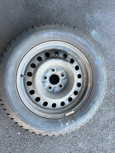 Uniroyal Tiger Paws Ice and Snow. Used for half a season. 235/60 R17. I had them in a 2013 GMC Terra...