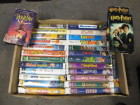 Large lot of 28 VHS tapes, Cartoons & kids movies! Disney WB