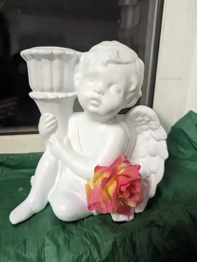 NEW cherub candle holder About 6 in tall, View more