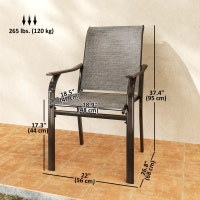 Patio Chair with Armrest and High Backrest, for Backyar Markham / York Region Toronto (GTA) Preview
