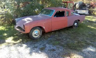 1953 Champion coupe 6 cyl manual trans made in Hamilton, Manitoba title.....Also have 54 Champion co...