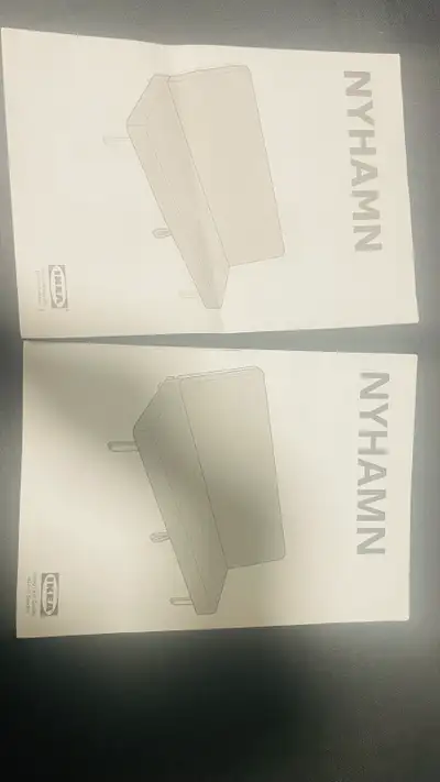 Selling an IKEA NYHAMN sofa bed in very good condition. Converts easily from sofa to full bed with a...