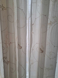Cream and gold curtains 