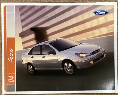 2004 FORD FOCUS BROCHURE FOR SALE THIS ENGLISH BROCHURE HAS 20 coloured pages Showing the hatch Back...