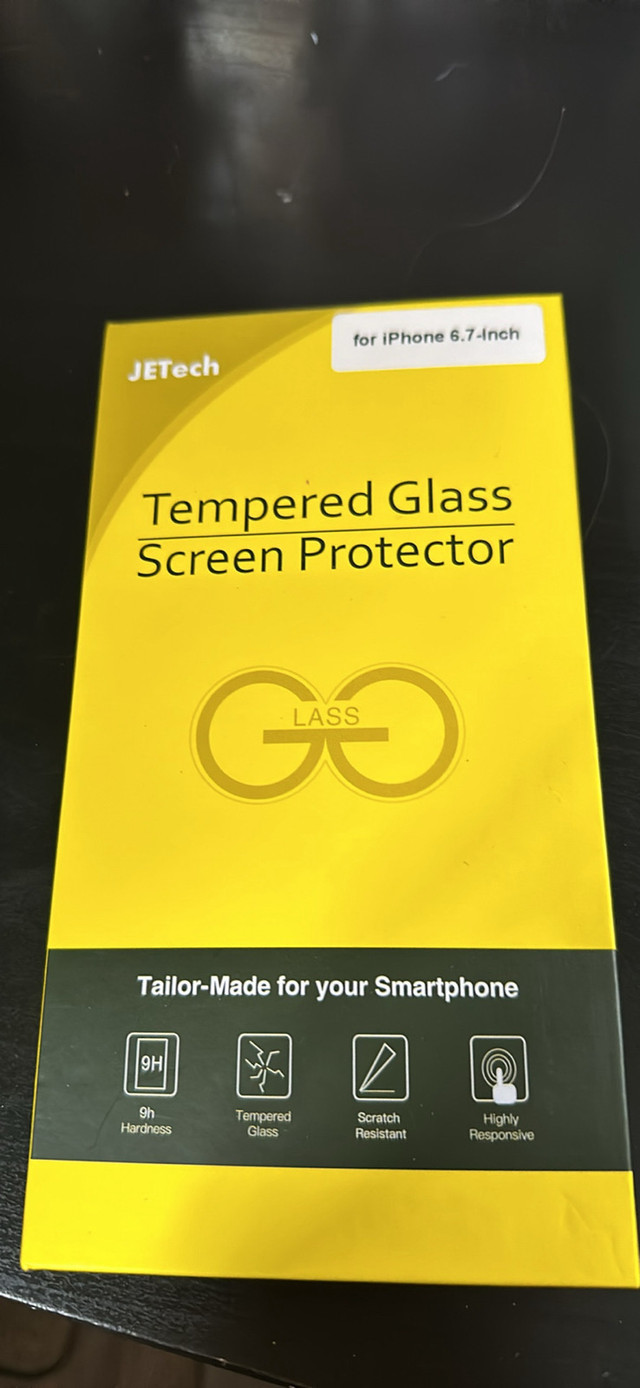 Tempered glass screen protector. iPhone  in Cell Phones in Red Deer
