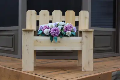 EASTERN WHITE CEDAR BENCH PLANTER, View more