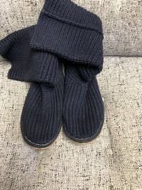 UGG Girls Boots Navy Blue knit for sale
