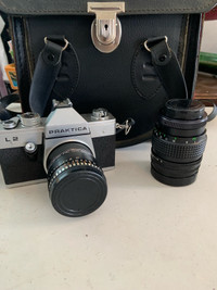 Praktica L2, 35mm film camera with 2 lenses