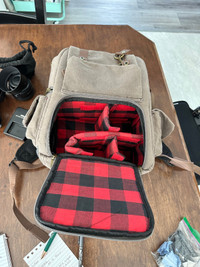 Roots 73 Flannel Collection Backpack camera bag 
