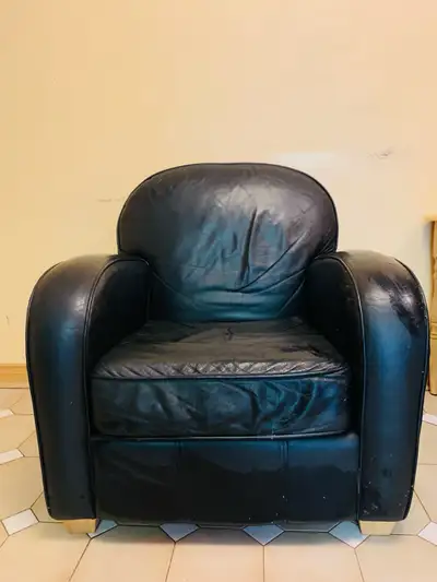 Classic Genuine Leather Armchair, View more