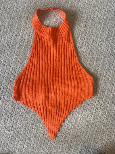 NEW Shein Halter Asymmetrical Knitted Top (price firm), View more