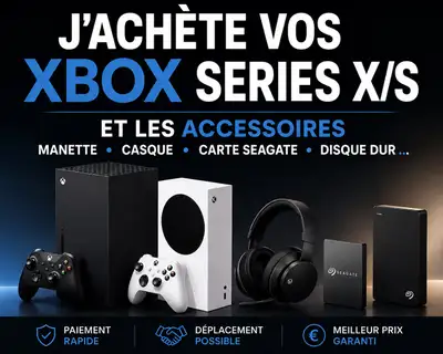 J’ACHÈTE VOS XBOX SERIES X/S ET ACCESSOIRES, View more