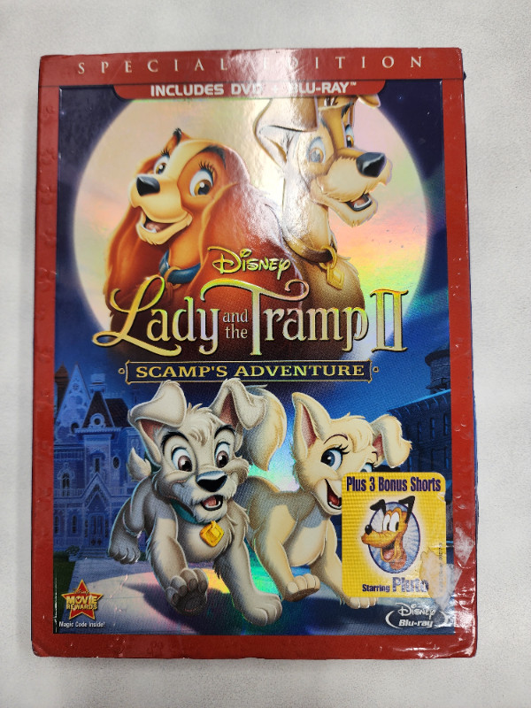 Lady and the Tramp II Scamp's Adventures Blu-Ray DVD Combo in CDs, DVDs & Blu-ray in Summerside