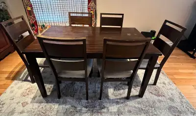table & 6 chairs , View more