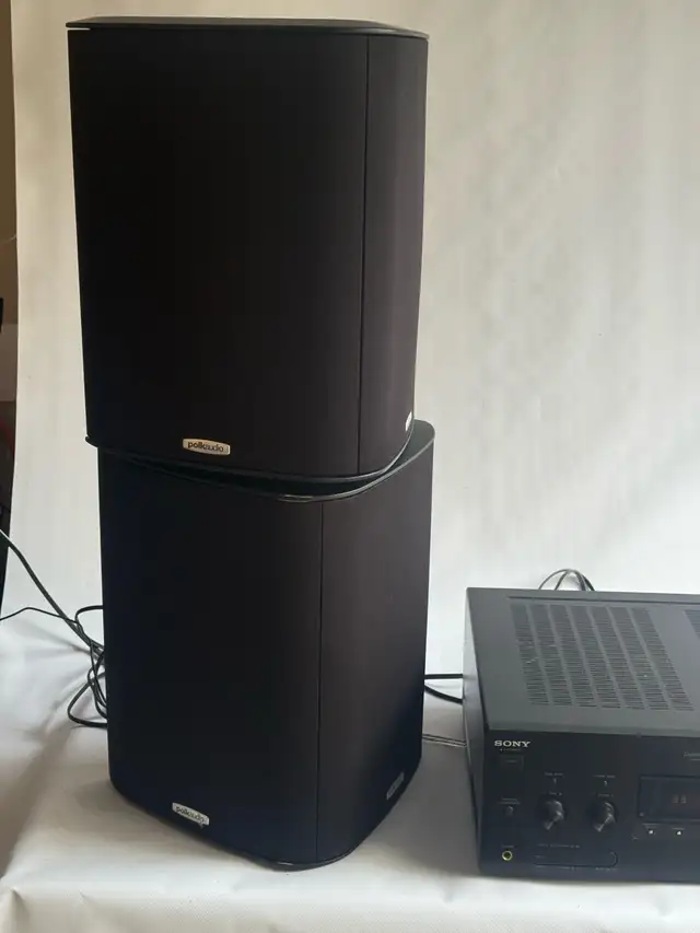 Sony Receiver and Polk Audio Speakers | Stereo Systems & Home Theatre ...