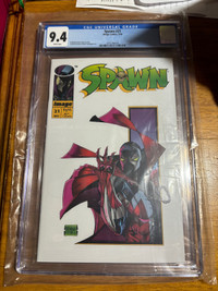 Spawn # 21 white pages graded 9.4 