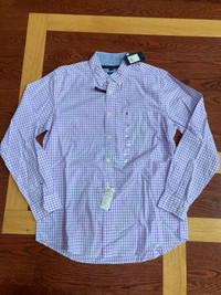 Men’s Casual Checkered Button-up Shirts (M, L)