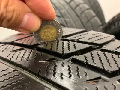 set of four Bridgestone Blizzak LM001 tires available. They are high profile RSC Run Flat (RFT) tire...