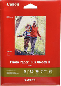 Canon Photo Paper Plus Glossy PP-301 5x7"  - 20 Sheets