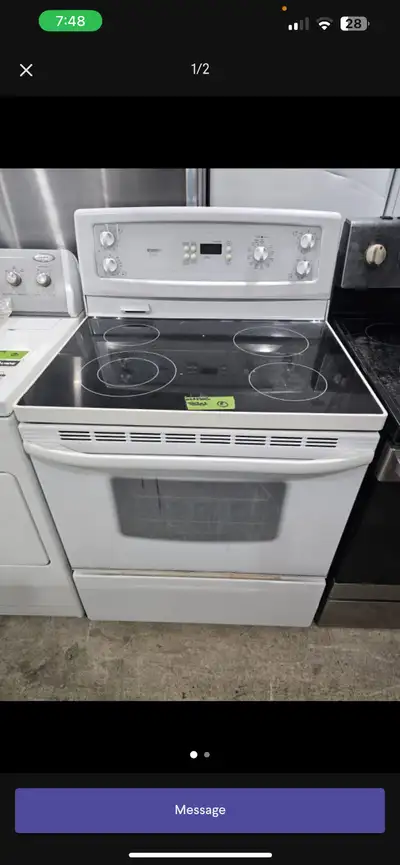 Working 30 w Electric stove range oven CN deliver for a fee with deposit