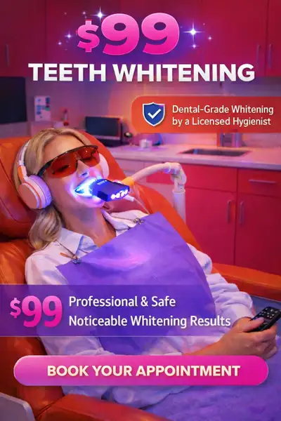  teeth whitening session for $99 by licensed dental hygienist , View more
