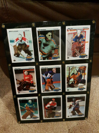 YOUNG GUNG GOALTENDERS COLLAGE SET OF 9. 