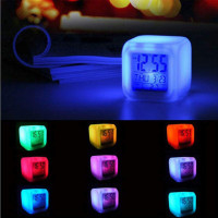 Moodicare Alarm Clock LED Digital 7 Color Changing  Night Light
