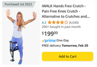 iwalk 3.0 - hands free crutch