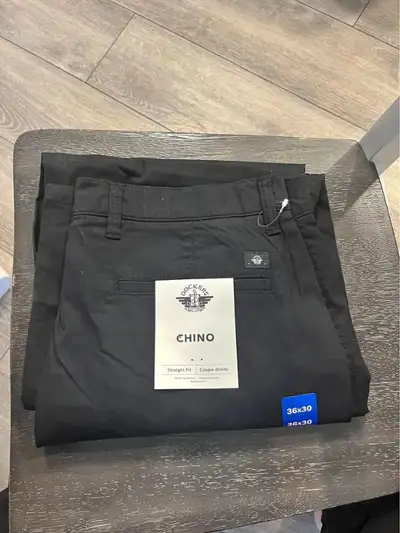 NEW DOCKERS Chino Straight Fit Casual Pants - BLACK - 30x30, View more