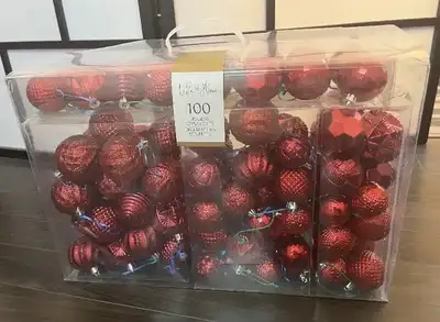 Brand New Christmas Ornaments, total 104 pieces, View more