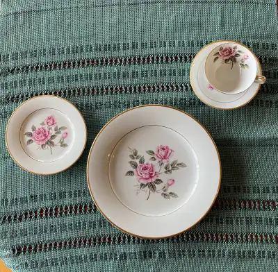 Noritake China - made in Japan. Excellent condition. Set includes 12 dinner plates, 12 salad plates,...