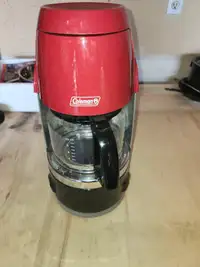 Camping coffee maker.