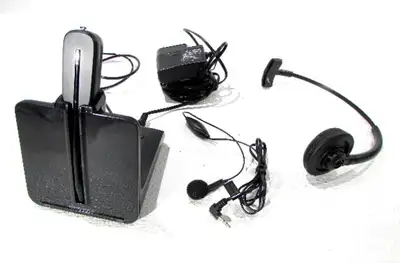 Plantronics C054 (CS540) DECT 6.0 Wireless headset system for PC, View more
