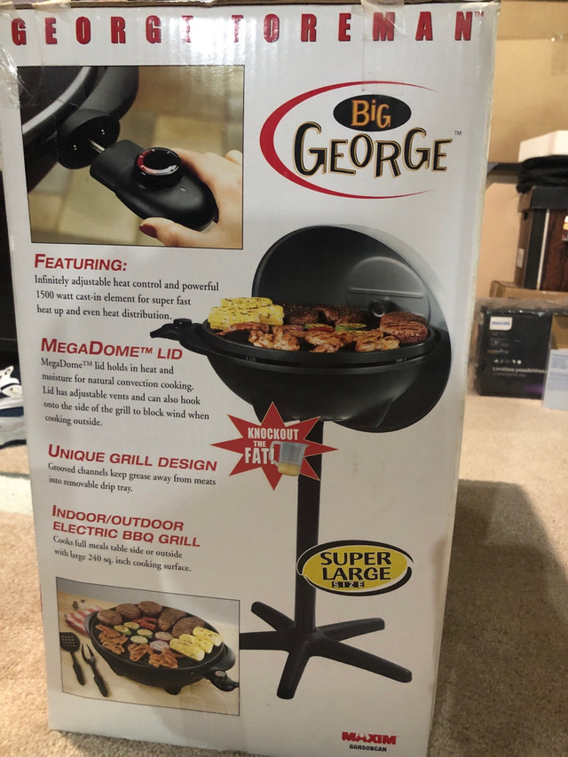 George Foreman Indoor Outdoor Electric Pedestal Grill  in BBQs & Outdoor Cooking in Oshawa / Durham Region - Image 2