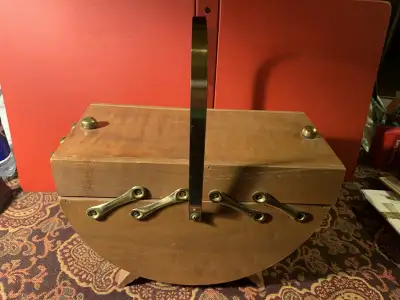 Vintage sewing basket, View more