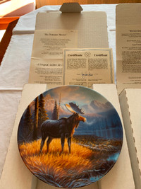 Plate#1  "His Domain: Moose" in Lords of the Wilderness