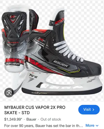 BAUER VAPOR 2X PRO ICE HOCKEY SKATES, View more