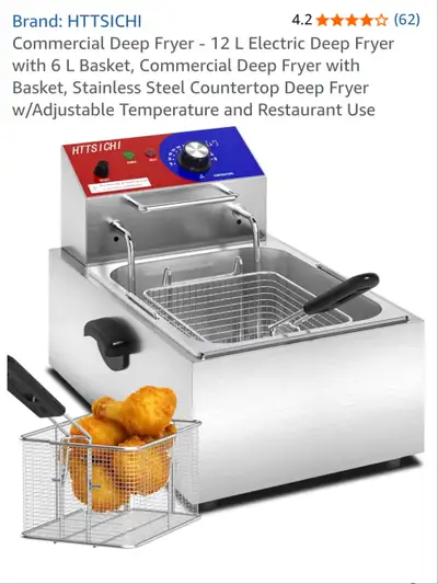 HTTSICHI 12L Commercial Electric Deep Fryer, View more