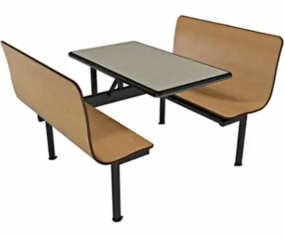 This commercial booth and table set is in good, pre-owned condition, perfect for adding functional s...